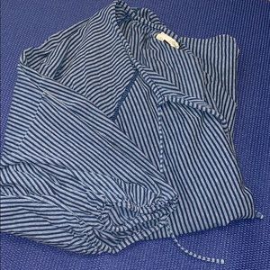 Blue Stripe Top